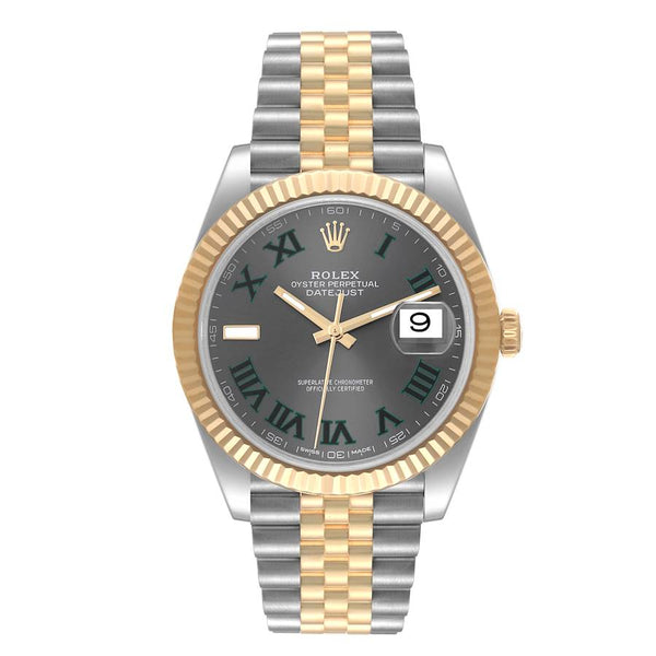 Rolex 126333 Datejust Steel And Yellow Gold Fluted Bezel Green