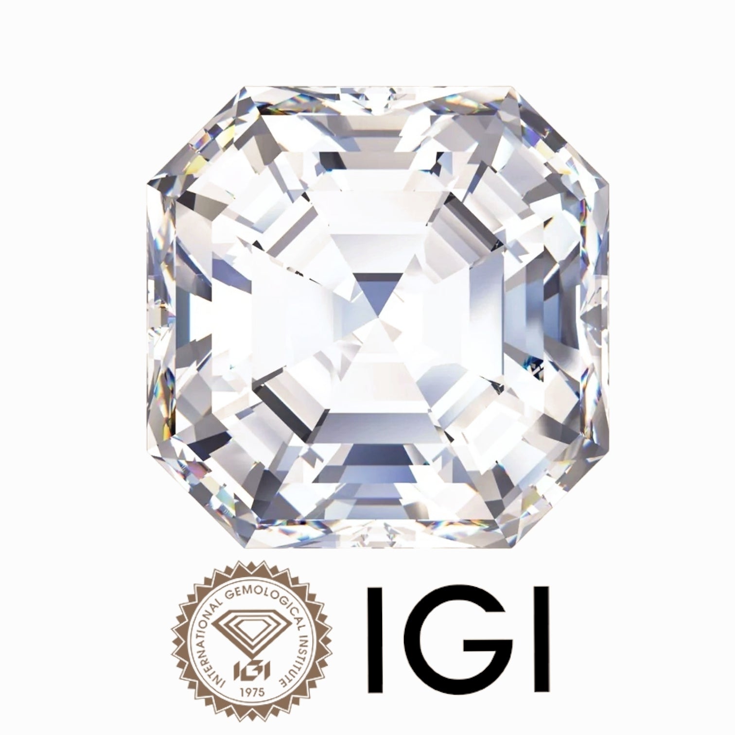 2.09 Carat Asscher Wholesale IGI Certified Lab Grown Loose Diamond. (Clarity VS2 / G. Color)