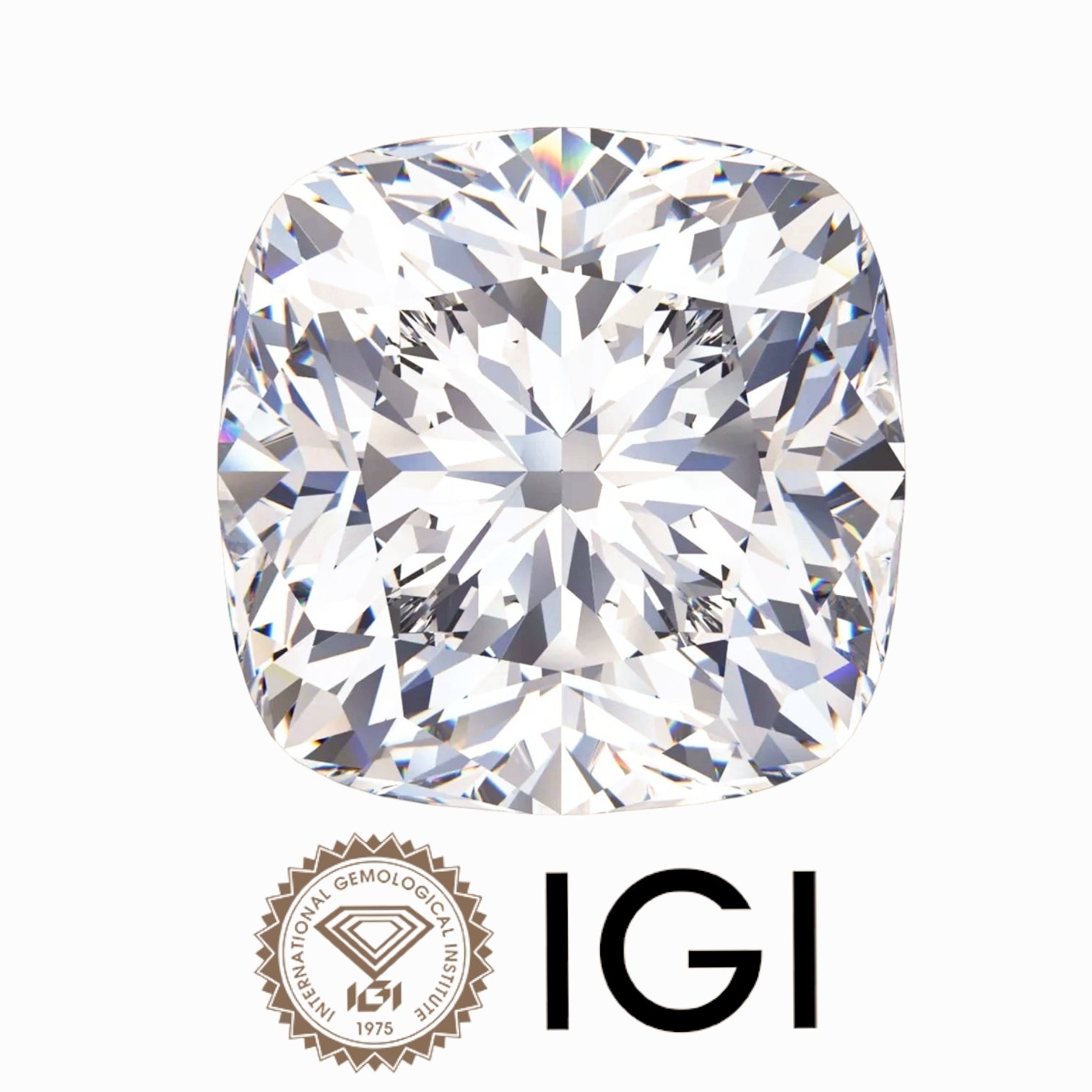 1.04 Carat Cushion Wholesale IGI Certified Lab Grown Loose Diamond. (Clarity VVS2 / D Color)