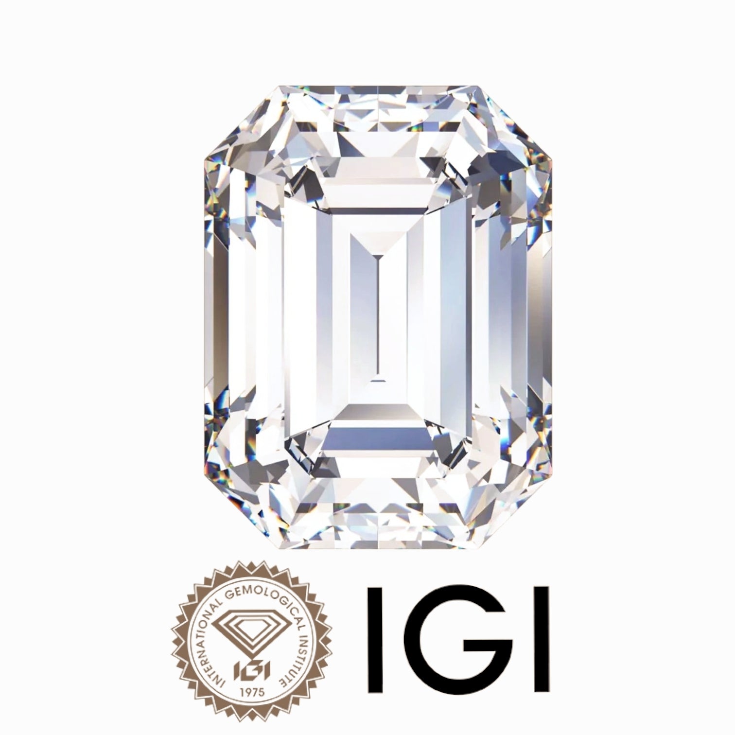 1.03 Carat Emerald Wholesale IGI Certified Lab Grown Loose Diamond. (Clarity VVS2 / E Color)