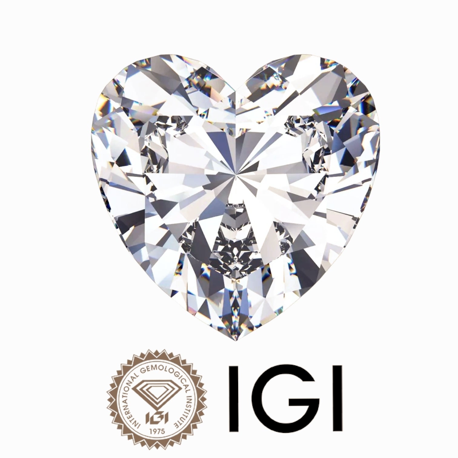 1.32 ct. Heart Wholesale IGI Certified Lab Grown Loose Diamond. (VVS2 / E)