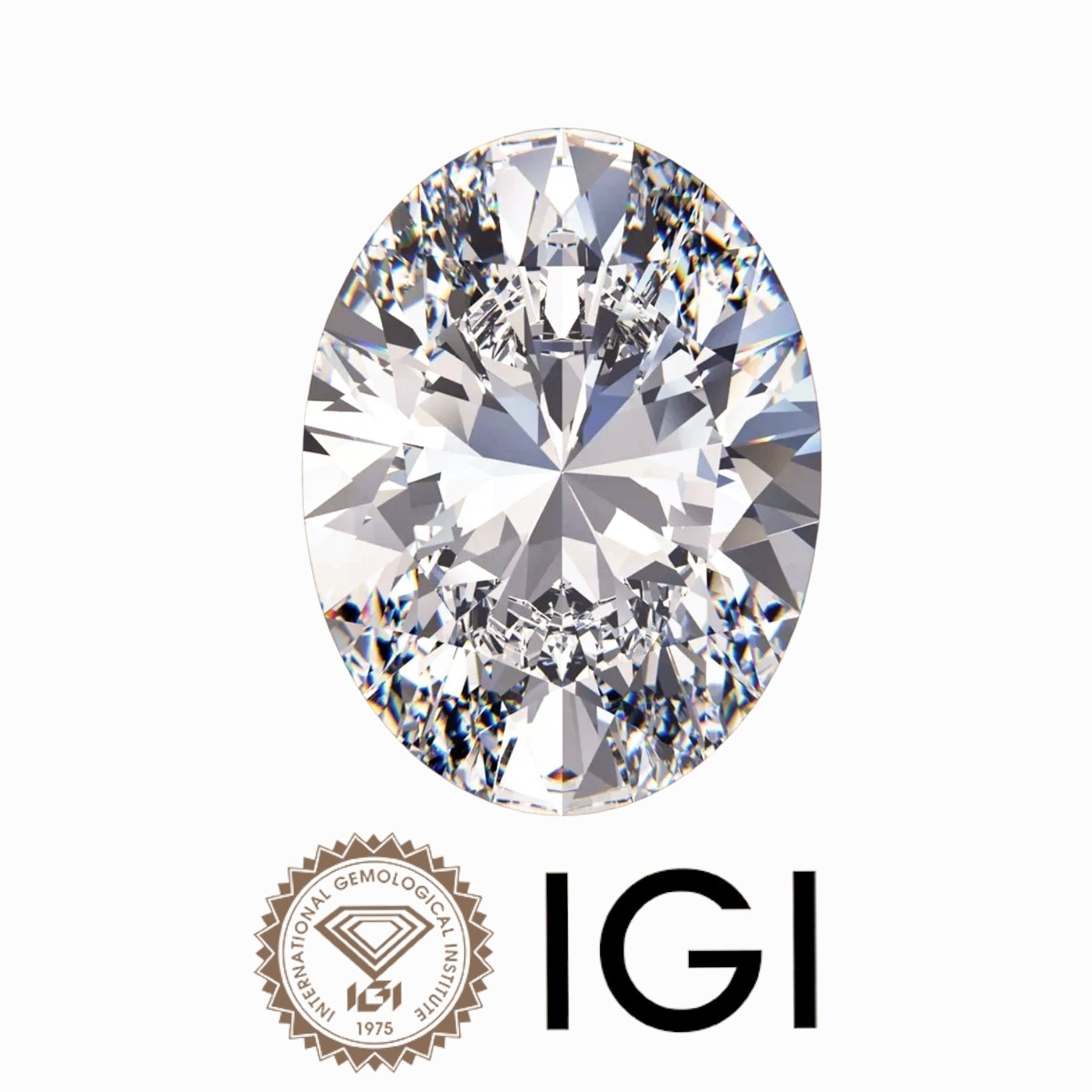 1.51 Carat Oval Wholesale IGI Certified Lab Grown Loose Diamond. (Clarity VVS2 / F Color)