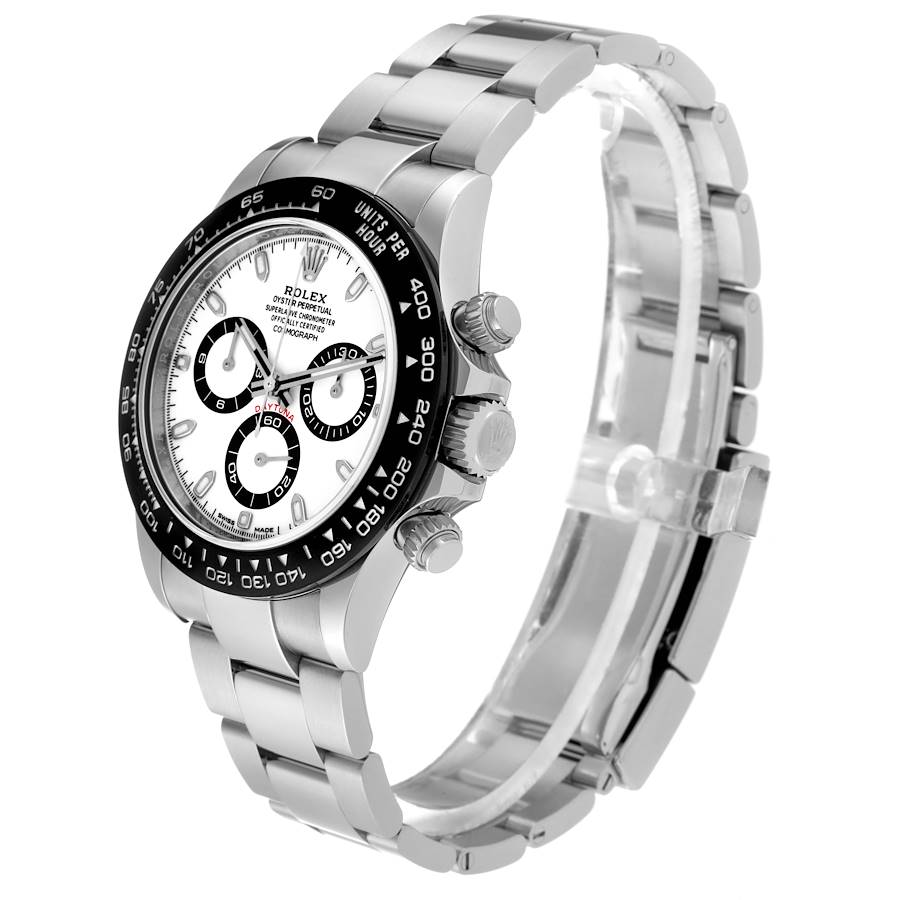 Men's Rolex Daytona "Panda" 40mm Stainless Steel Watch with White Chronograph Dial. (Pre-Owned 116500)