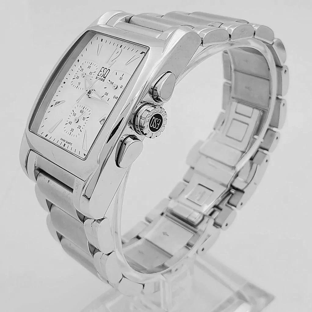 Movado Men's Swiss Quartz Watch with Stainless Steel Strap, Grey, 21 (Model 