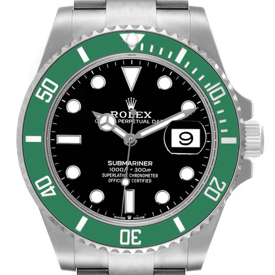 Rolex Submariner Date Green Bezel Watch A 126610LV - 40mm - Black